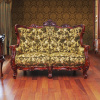 Резной диван 2-х местный  