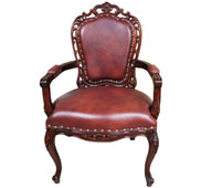 Кабинетное рабочее кресло DR030-A-Brown 3  купить в интернет магазине Мебель из массива. Звоните +7 495 961-63-63 Кресла деревянные из Индонезии